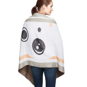 100% Acrylic Wrap Blanket Scarf BB-8 Star Wars